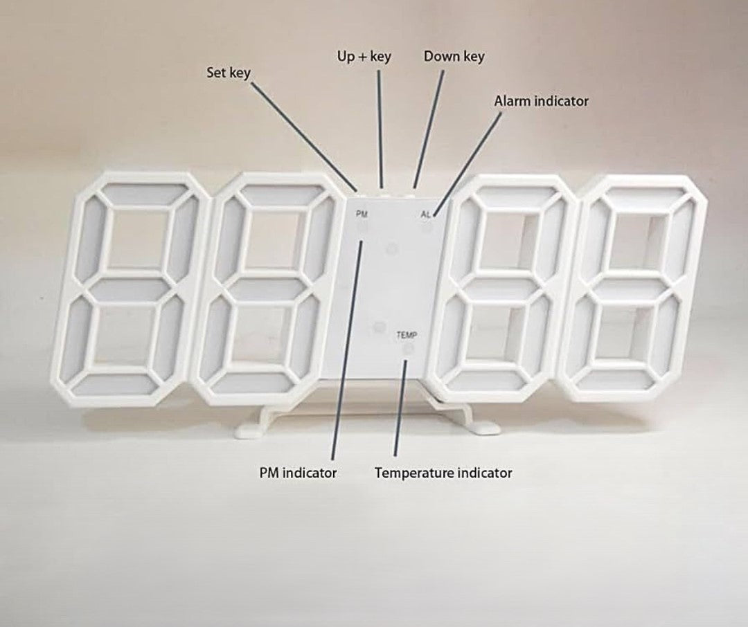 Digital LED Alarm Clock – Sleek, Smart & Functional
